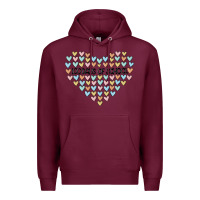 Burgundy 100 days of school Premium Hoodie - MaliasSmallBusiness