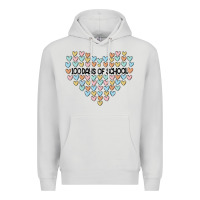 Dove Grey 100 days of school Premium Hoodie - MaliasSmallBusiness