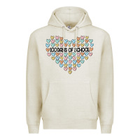 Oatmeal Heather 100 days of school Premium Hoodie - MaliasSmallBusiness