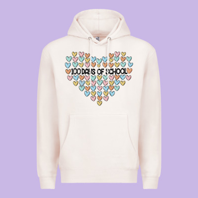 100 Days Of School Premium Hoodie Designed By Maliassmallbusiness