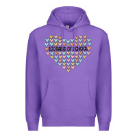 Purple 100 days of school Premium Hoodie - MaliasSmallBusiness