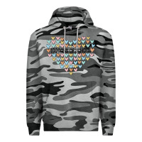 Slate Camo 100 days of school Premium Hoodie - MaliasSmallBusiness