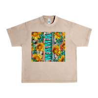 French Oak mama wıth sunflowers and gemstone Urban Heavy Tee - Artiststas