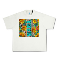 Pistachio mama wıth sunflowers and gemstone Urban Heavy Tee - Artiststas