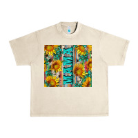 Sandshell mama wıth sunflowers and gemstone Urban Heavy Tee - Artiststas