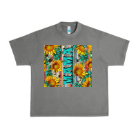 Tornado mama wıth sunflowers and gemstone Urban Heavy Tee - Artiststas