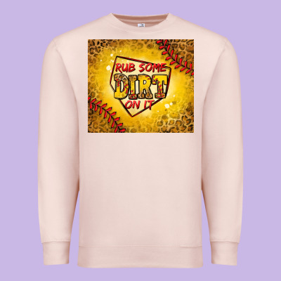 Rub Some Dirt On It Softball Premium Sweatshirt Designed By Jasminsmagicworld