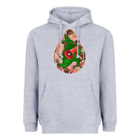 Heather Grey american football and western roses teardrop Heavyweight Hoodie - BundleAndBundleShop