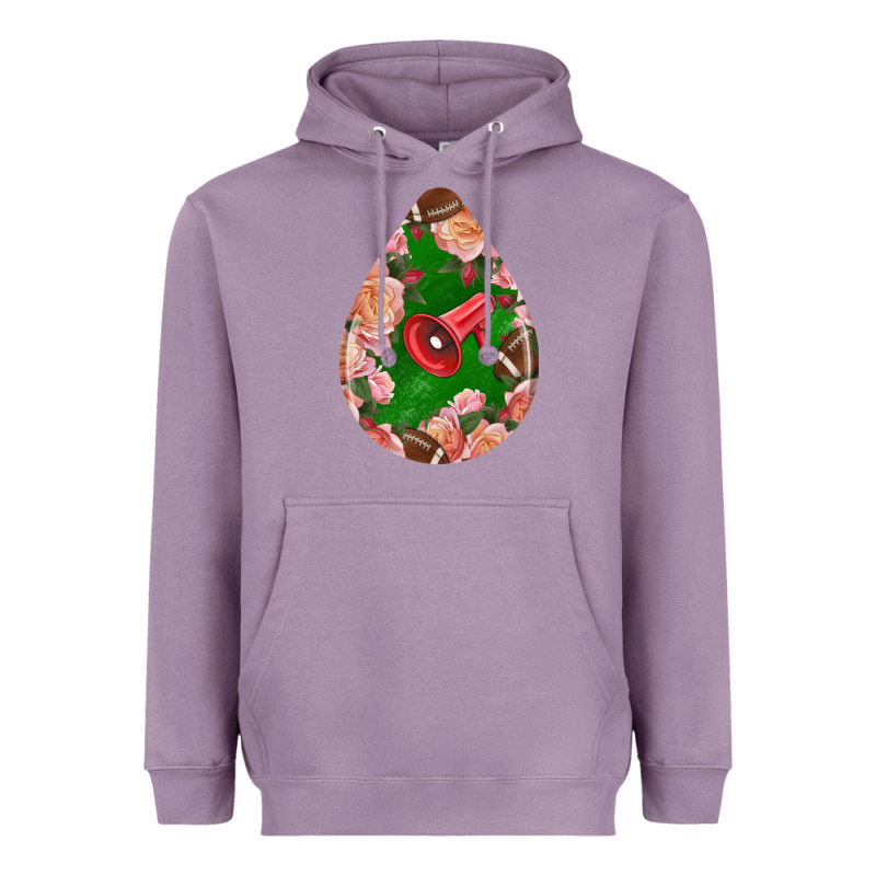 American Football And Western Roses Teardrop Heavyweight Hoodie by BundleAndBundleShop | Teevron