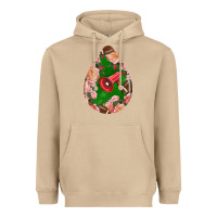 Mushroom american football and western roses teardrop Heavyweight Hoodie - BundleAndBundleShop