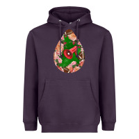 Plum american football and western roses teardrop Heavyweight Hoodie - BundleAndBundleShop