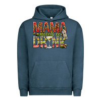 Pigment Midnight Navy mama needs a drink Urban Hoodie - NancyCooperArtShop