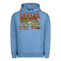 Pigment Pebble Blue mama needs a drink Urban Hoodie - NancyCooperArtShop