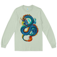 Matcha Blue dragon Long Sleeve Tee - RanaPortraitStore