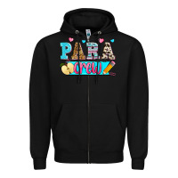 Black para crew Zipper Hoodie - Zillion Design Studio