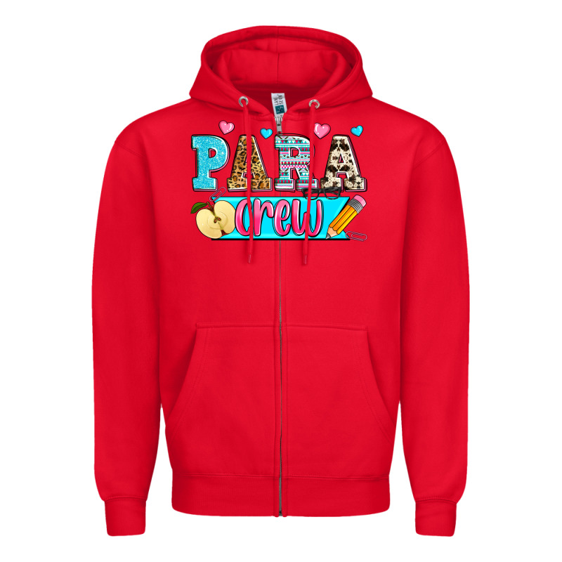 Para Crew Zipper Hoodie by Zillion Design Studio | Teevron