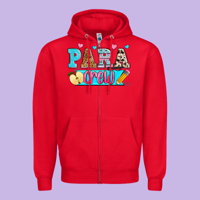 Para Crew Zipper Hoodie Designed By Zillion Design Studio