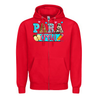 Red para crew Zipper Hoodie - Zillion Design Studio