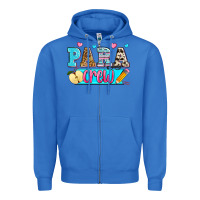 True Royal para crew Zipper Hoodie - Zillion Design Studio