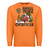 Carrot small town christmas with barn and cactus Premium Sweatshirt - AdoDesignShop