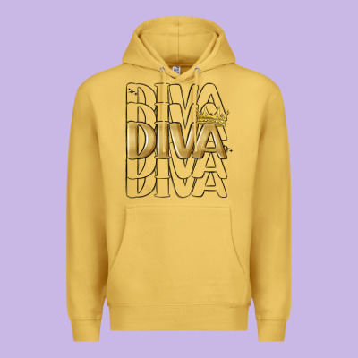 Diva Premium Hoodie Designed By Maliassmallbusiness