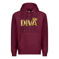 Burgundy diva Premium Hoodie - MaliasSmallBusiness