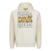 Oatmeal Heather diva Premium Hoodie - MaliasSmallBusiness