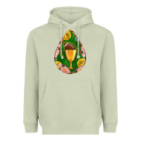 American Football And Western Roses Teardrop Heavyweight Hoodie | Teevron