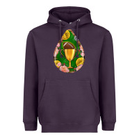 Plum american football and western roses teardrop Heavyweight Hoodie - BundleAndBundleShop