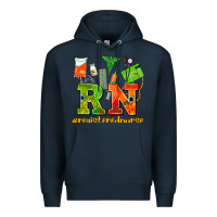 Navy registered nurse juneteenth Premium Hoodie - AdoDesignShop