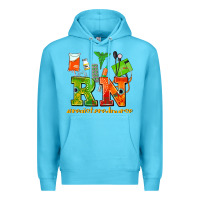 Ocean Blue registered nurse juneteenth Premium Hoodie - AdoDesignShop