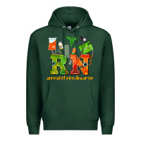 Sports Green registered nurse juneteenth Premium Hoodie - AdoDesignShop