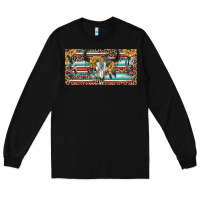 Black Boho bull skull and serape Long Sleeve Tee - RanaPortraitStore