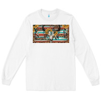 White Boho bull skull and serape Long Sleeve Tee - RanaPortraitStore