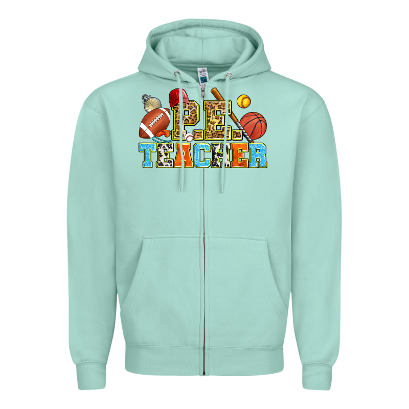 P.e. Teacher Zipper Hoodie by Zillion Design Studio | Teevron