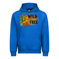 Cobalt if i was a cowgirl i d be wild and free Urban Hoodie - MaliasSmallBusiness
