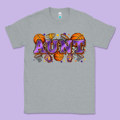 Aunt Basketball Classic Tee Designed By Zillion Design Studio