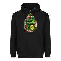 Black american football and western roses teardrop Heavyweight Hoodie - BundleAndBundleShop