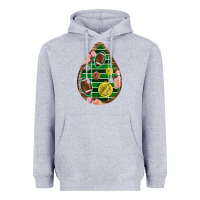 Heather Grey american football and western roses teardrop Heavyweight Hoodie - BundleAndBundleShop