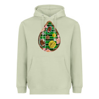 American Football And Western Roses Teardrop Heavyweight Hoodie | Teevron