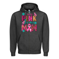 I Wear Pink For My Mom With Butterfly Zipper Hoodie | Teevron