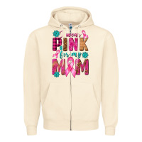 Sandshell I Wear Pink For My Mom with Butterfly Zipper Hoodie - texasbilliewilder