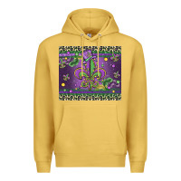 Antique Gold mardi gras fleur de lis Premium Hoodie - MaliasSmallBusiness