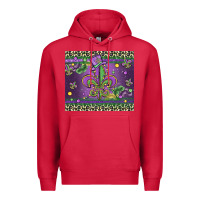 Cardinal mardi gras fleur de lis Premium Hoodie - MaliasSmallBusiness