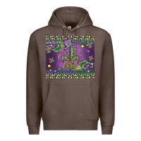 Coffee mardi gras fleur de lis Premium Hoodie - MaliasSmallBusiness