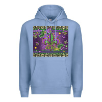 Colony Blue mardi gras fleur de lis Premium Hoodie - MaliasSmallBusiness