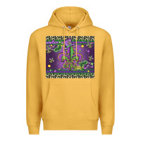 Mustard mardi gras fleur de lis Premium Hoodie - MaliasSmallBusiness