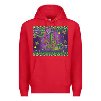 Red mardi gras fleur de lis Premium Hoodie - MaliasSmallBusiness