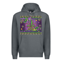 Rock mardi gras fleur de lis Premium Hoodie - MaliasSmallBusiness