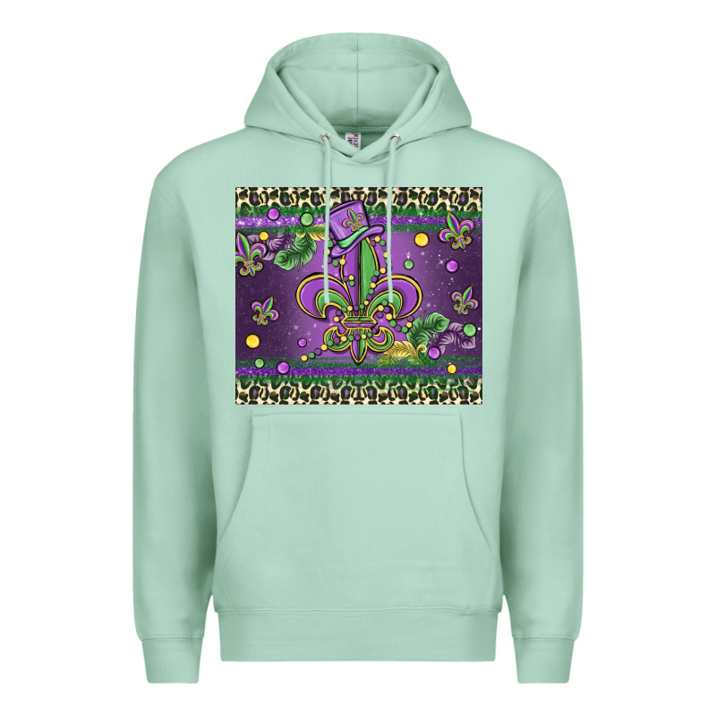 Mardi Gras Fleur De Lis Premium Hoodie by MaliasSmallBusiness | Teevron